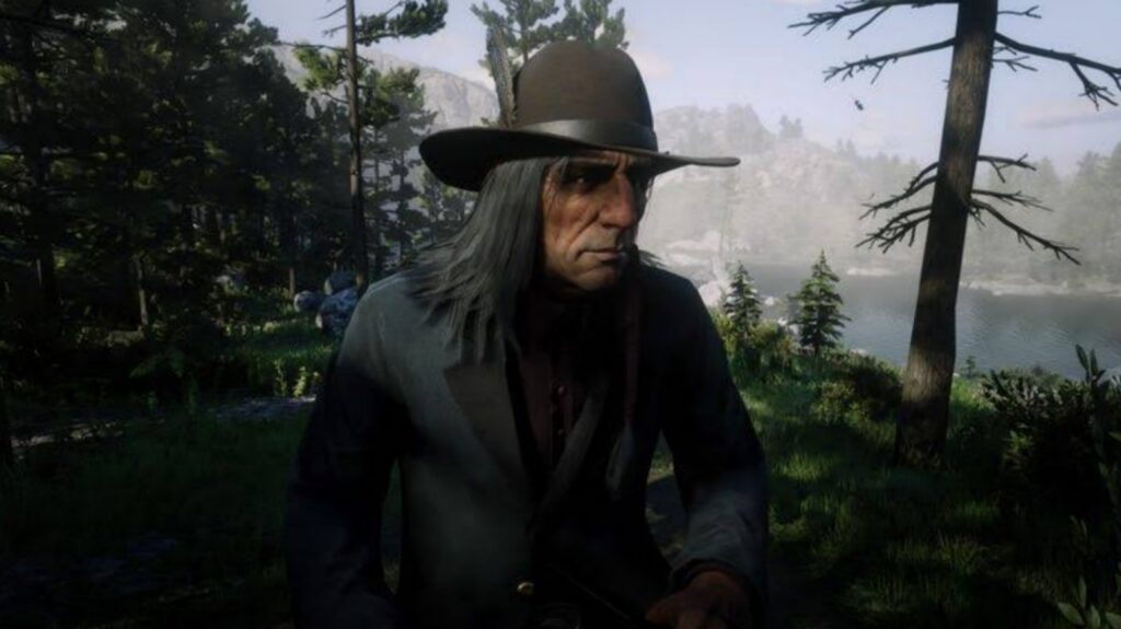 O personagem Chuva Caindo, de Red Dead Redemption 2