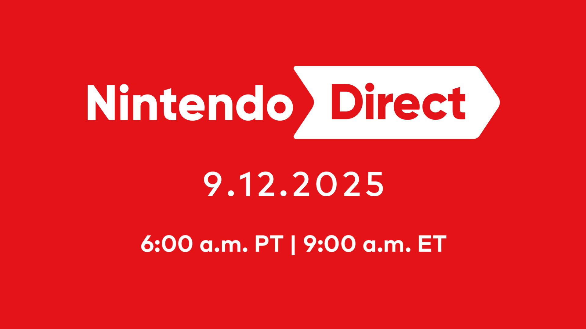 Imagem de anúncio do Nintendo Direct