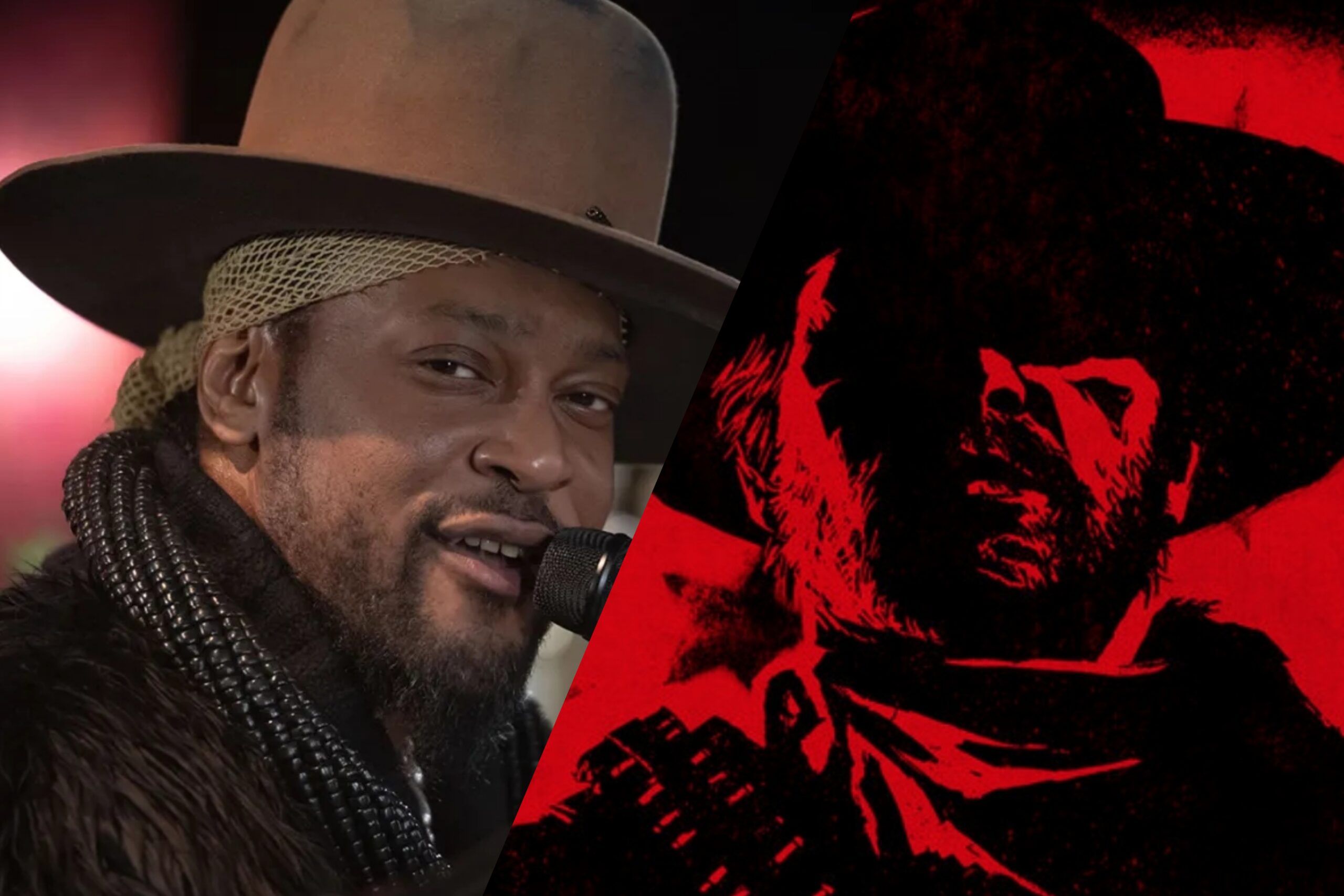 D'Angelo e a capa da trilha sonora de Red Dead Redemption 2