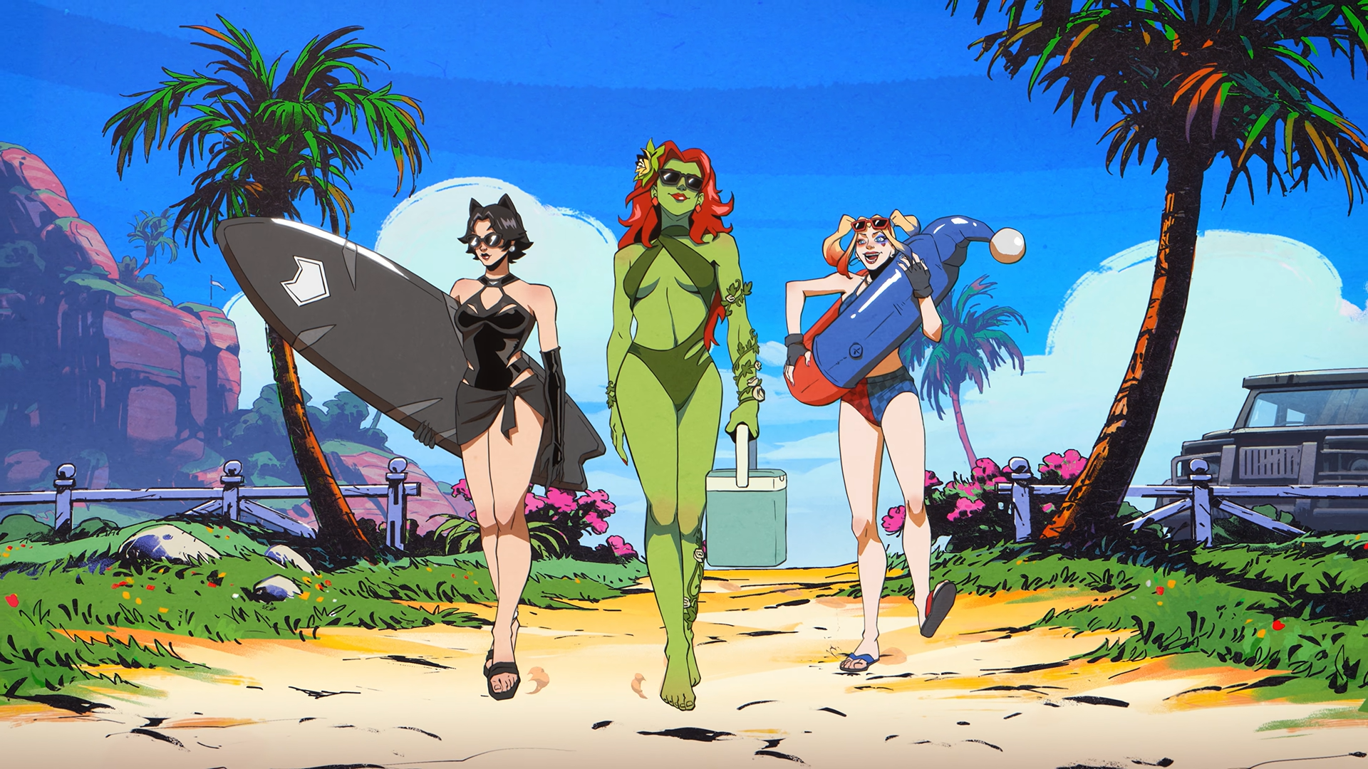 Skins de Hera Venenosa e Arlequina no Fortnite
