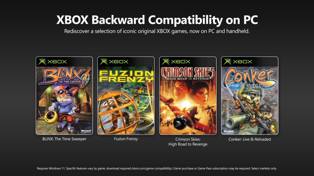 Titulos retrocompativeis de Xbox no PC